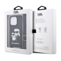 Karl Lagerfeld Crosssbody NFT Saffiano Karl & Choupette - Etui iPhone 14 Pro (Czarny)