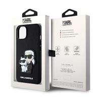 Karl Lagerfeld NFT Saffiano Karl & Choupette - Etui iPhone 14 (Czarny)
