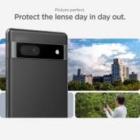 Spigen Optik.TR EZ Fit Camera Lens Protector 2-Pack - Szkło ochronne na obiektyw do Google Pixel 7A (2 szt) (Czarny)