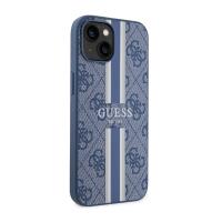 Guess 4G Printed Stripes MagSafe - Etui iPhone 14 (Niebieski)