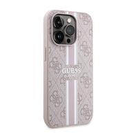 Guess 4G Printed Stripes MagSafe - Etui iPhone 14 Pro Max (Różowy)