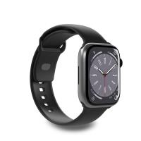 PURO ICON - Elastyczny pasek do Apple Watch 38/40/41 mm (S/M & M/L) (Black)