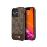 Guess 4G Bottom Stripe Collection - Etui iPhone 13 Pro Max (brązowy)