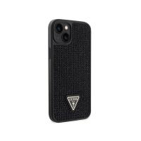 Guess Rhinestone Triangle - Etui iPhone 14 Plus (czarny)
