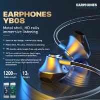 WEKOME YB08 Blackin Series - Słuchawki przewodowe HiFi USB-C (Zielony)