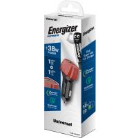 Energizer Ultimate - Ładowarka samochodowa USB-C & USB-A 38W PD + QC3.0 (Walnut)