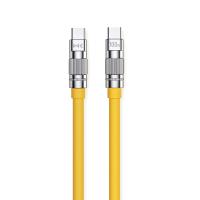 WEKOME WDC-188 Wingle Series - Kabel połączeniowy USB-C do USB-C 100W Fast Charging 1 m (Żółty)