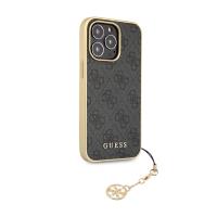 Guess 4G Charms Collection - Etui iPhone 14 Pro (szary)