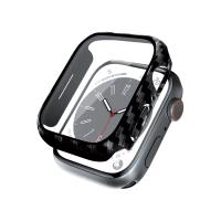 Crong Hybrid Watch Case - Etui ze szkłem Apple Watch 41mm (Carbon)