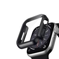 Crong Hybrid Watch Case - Etui ze szkłem Apple Watch 45mm (Black)