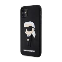Karl Lagerfeld 3D Rubber NFT Ikonik - Etui iPhone 11 (Czarny)