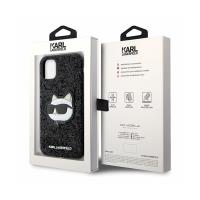 Karl Lagerfeld NFT Glitter Choupette Patch - Etui iPhone 11 (Czarny)