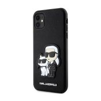 Karl Lagerfeld NFT Saffiano Karl & Choupette - Etui iPhone 11 (Czarny)