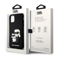 Karl Lagerfeld NFT Saffiano Karl & Choupette - Etui iPhone 11 (Czarny)