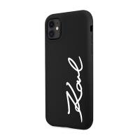 Karl Lagerfeld Silicone Signature - Etui iPhone 11 (Czarny)