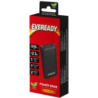 Eveready PX20B - Powerbank 20000 mAh 2x USB-A (Czarny)