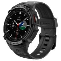 Spigen Rugged Armor Pro - Pasek + etui do Samsung Galaxy Watch 6 Classic 47 mm (Czarny)