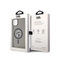 Karl Lagerfeld Karl & Choupette Glitter Magsafe - Etui iPhone 15 Plus (czarny)
