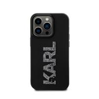 Karl Lagerfeld 3D Rubber Glitter Logo - Etui iPhone 15 Pro (czarny)
