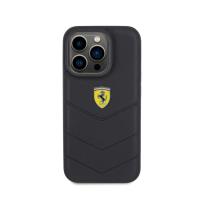 Ferrari Quilted Metal Logo - Etui iPhone 15 Pro (czarny)