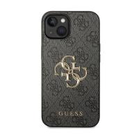 Guess 4G Big Metal Logo - Etui iPhone 15 Plus (szary)