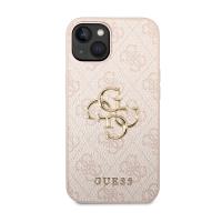Guess 4G Big Metal Logo - Etui iPhone 15 Plus (różowy)