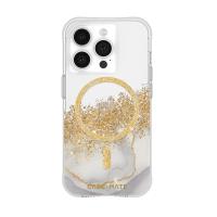 Case-Mate Karat MagSafe - Etui iPhone 15 Pro zdobione złotem (Marble)