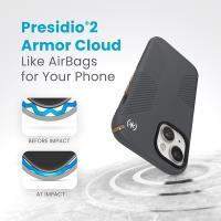 Speck Presidio2 Grip - Etui iPhone 15 / iPhone 14 / iPhone 13 (Charcoal Grey / Cool Bronze / White)