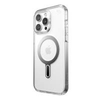 Speck Presidio Perfect-Clear ClickLock & MagSafe - Etui iPhone 15 Pro Max (Clear / Chrome Finish / Serene Silver)