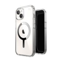 Speck Presidio Perfect-Clear MagSafe - Etui iPhone 15 / iPhone 14 / iPhone 13 (Clear / Chrome Finish / Serene Silver)