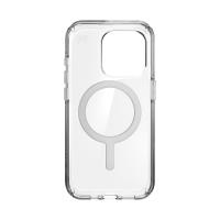 Speck Presidio Perfect-Clear MagSafe - Etui iPhone 15 Pro (Clear / Chrome Finish / Serene Silver)