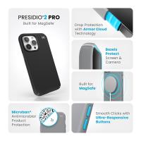 Speck Presidio2 Pro Magsafe - Etui iPhone 15 Pro Max (Black / Slate Grey / White)