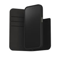Moshi Overture MagSafe - Skórzane etui 3w1 z klapką iPhone 15 Plus (Midnight Black)