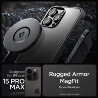 Spigen Rugged Armor Mag MagSafe - Etui do iPhone 15 Pro Max (Matte Black)