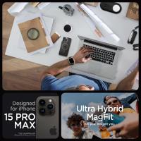 Spigen Ultra Hybrid Mag MagSafe - Etui do iPhone 15 Pro Max (Graphite)