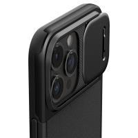 Spigen Optik Armor Mag MagSafe - Etui do iPhone 15 Pro (Czarny)