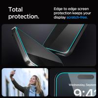 Spigen GLAS.TR EZ FIT Privacy 2-Pack - Szkło hartowane z filtrem prywatyzującym do iPhone 15 Pro 2 szt