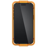Spigen Alm Glass FC 2-Pack - Szkło hartowane do iPhone 15 Pro 2 szt (Czarna ramka)