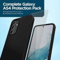 Case-Mate Protection Pack - Zestaw etui Tough Black + szkło do Samsung Galaxy A54 5G (Czarny / Przezroczysty)