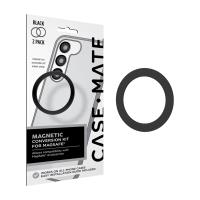 Case-Mate Magnetic Conversion Kit for MagSafe - Uniwersalny pierścień magnetyczny na etui / smartfona 2 szt. (Black)