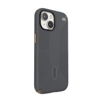 Speck Presidio2 Grip ClickLock & MagSafe - Etui iPhone 15 / iPhone 14 / iPhone 13 (Charcoal Grey / Cool Bronze)
