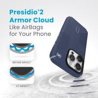 Speck Presidio2 Grip ClickLock & MagSafe - Etui iPhone 15 Pro (Coastal Blue / Dust Grey)