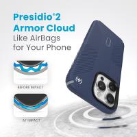 Speck Presidio2 Grip ClickLock & MagSafe - Etui iPhone 15 Pro Max (Coastal Blue / Dust Grey)