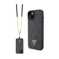 Guess Crossbody 4G Metal Logo - Etui iPhone 15 (czarny)
