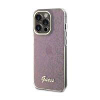 Guess IML Faceted Mirror Disco Iridescent - Etui iPhone 15 Pro Max (różowy)