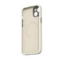 Moshi Napa MagSafe - Skórzane etui iPhone 15 Plus (Eggnog White)