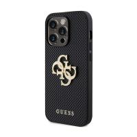 Guess Perforated 4G Glitter - Etui iPhone 15 Pro (czarny)