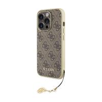 Guess 4G Charms Collection - Etui iPhone 15 Pro Max (brązowy)