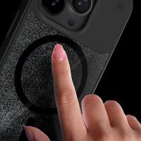 STM Relax Sand MagSafe - Etui antystresowe iPhone 15 Pro Max (Black / Grey)