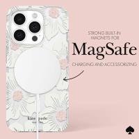 Kate Spade New York Protective MagSafe - Etui iPhone 15 Pro (Hollyhock Cream)